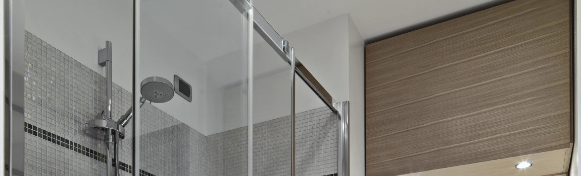 Frosted Glass Shower Doors in Aurora, Illinois